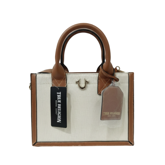 True Religion Handbag Cream Brown