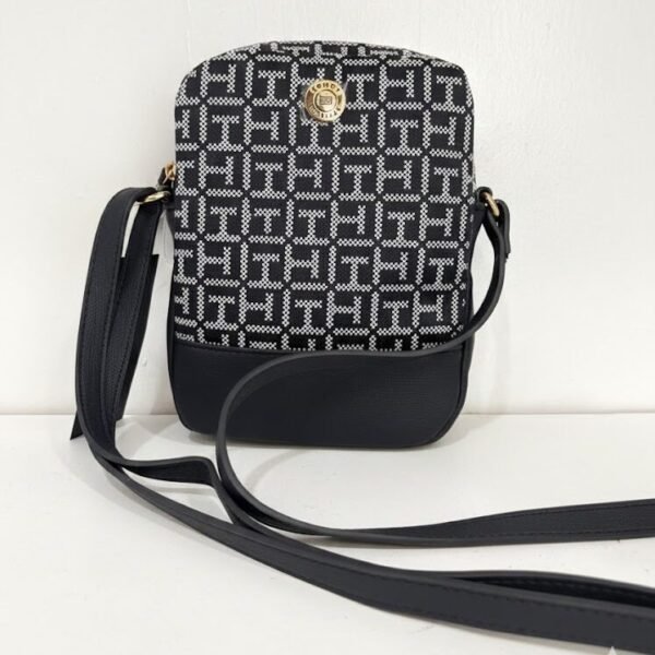 Tommy Hilfiger CP Sling Bag Navy Blue Canvass Leather