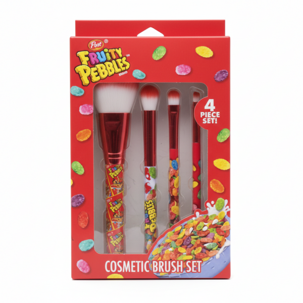 4-PIECE POST FRUITY PEBBLES BRUSH SET