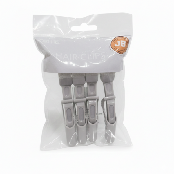 14+ HAIR CLIPS 4PCS METAL NUDE