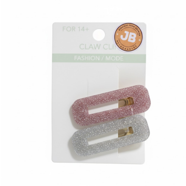14+ CLAW CLIP FASHION MODE 2PCS GLITTERY
