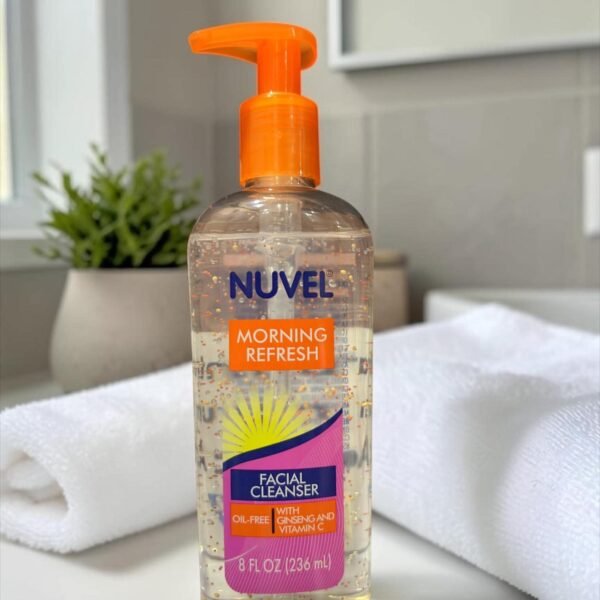 NUVEL MORNING REFRESH OIL FREE FACIAL CLEANSER WITH GENSING & VIT C 236ml