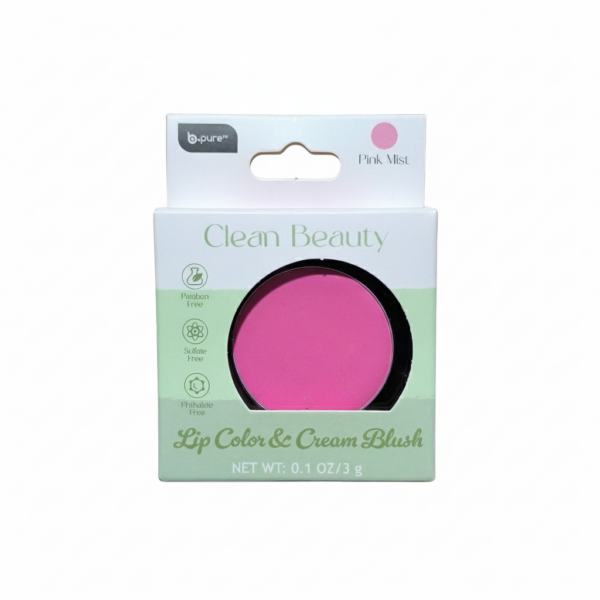 BPURE CLEAN BEAUTY LIP/CREAM BLUSH PINK MIST BP-376