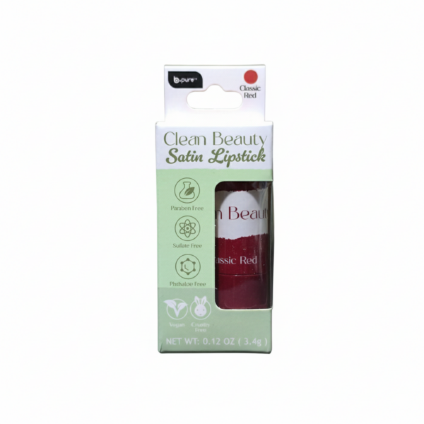 BPURE CLEAN BEAUTY LIPSTICK CLASSIC RED BP-373