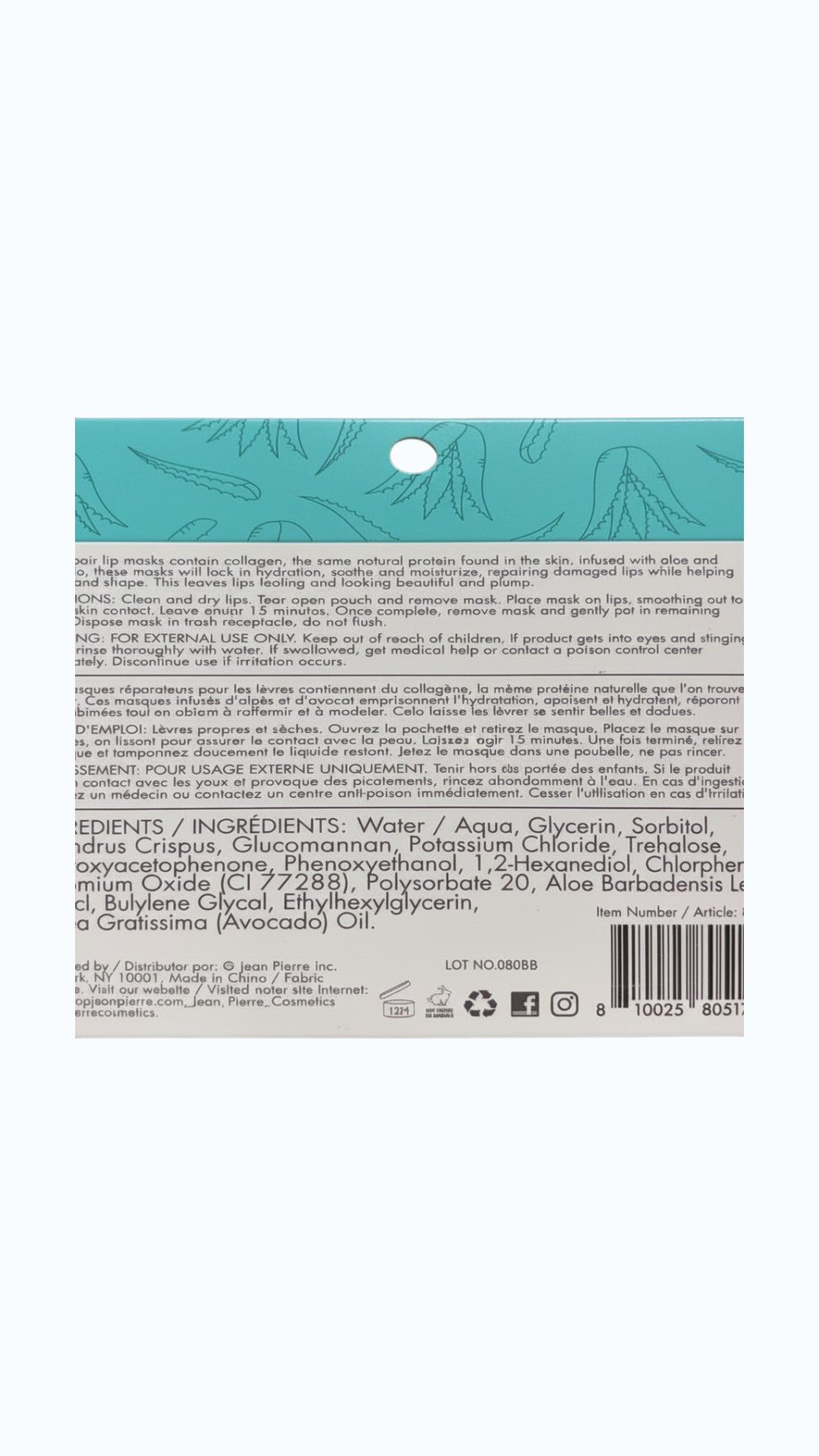 REPAIR AROMATHERAPY LIP MASKS (ALOE+AVOCADO) - Image 2