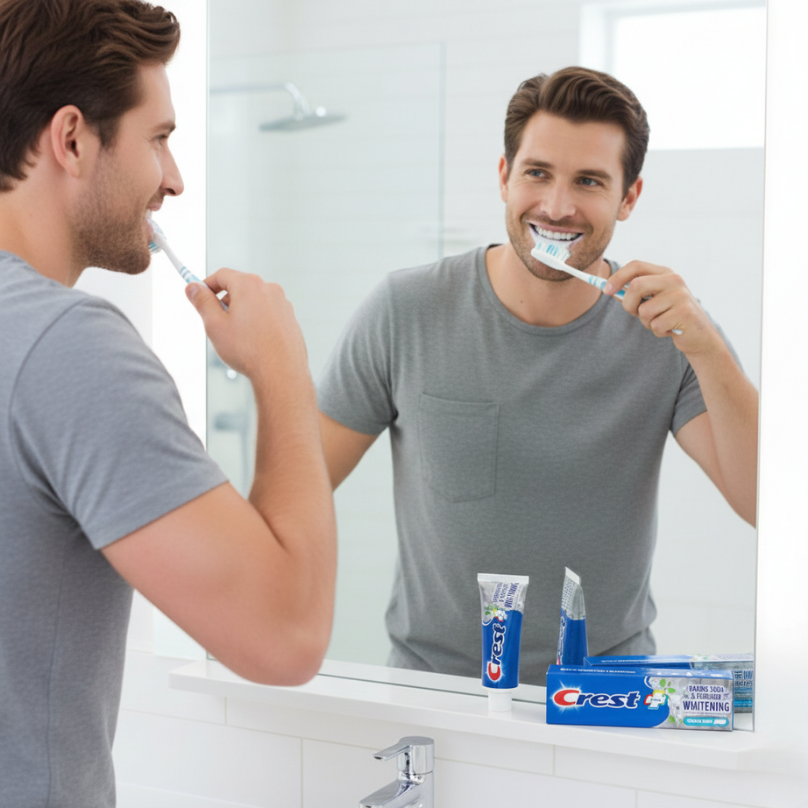 CREST PLUS BAKING SODA AND PEROXIDE WHITENING WITH TARTAR PROTECTION TOOTHPASTE 68g - Image 4