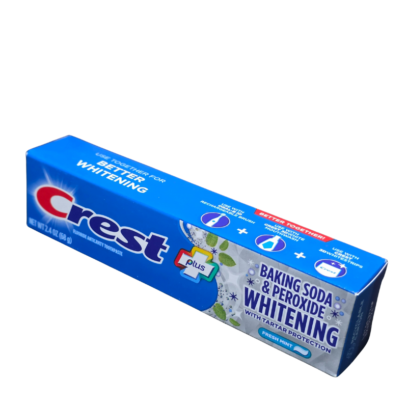 CREST PLUS BAKING SODA AND PEROXIDE WHITENING WITH TARTAR PROTECTION TOOTHPASTE 68g - Image 2