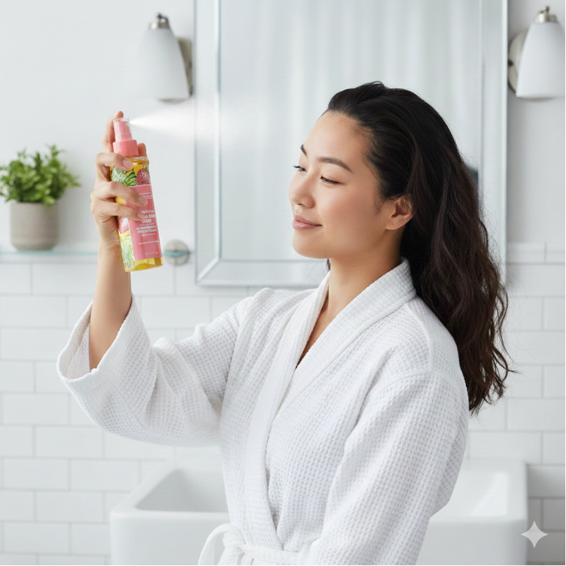 GLOBAL BEAUTY CARE SMOOTHING BODY MIST STRAWBERRY HONEYSUCKLE GB-600 - Image 3