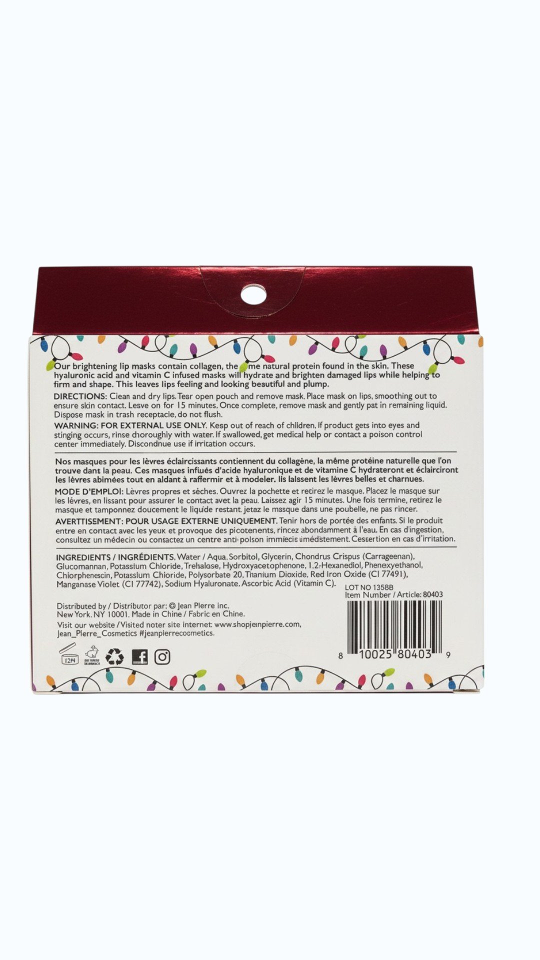 SKIP THE SPA BRIGHTENING LIP MASK 5 MASKS STS-403 - Image 3