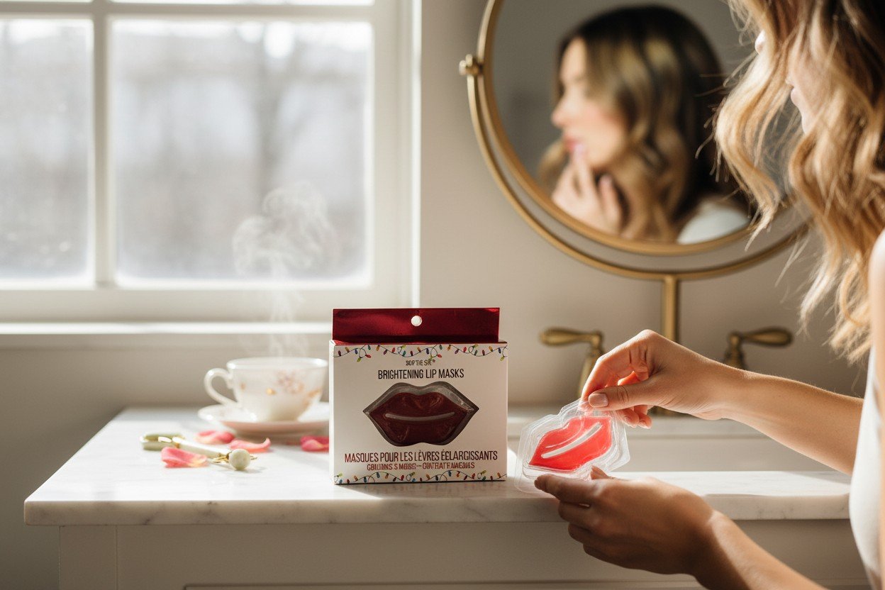 SKIP THE SPA BRIGHTENING LIP MASK 5 MASKS STS-403 - Image 2