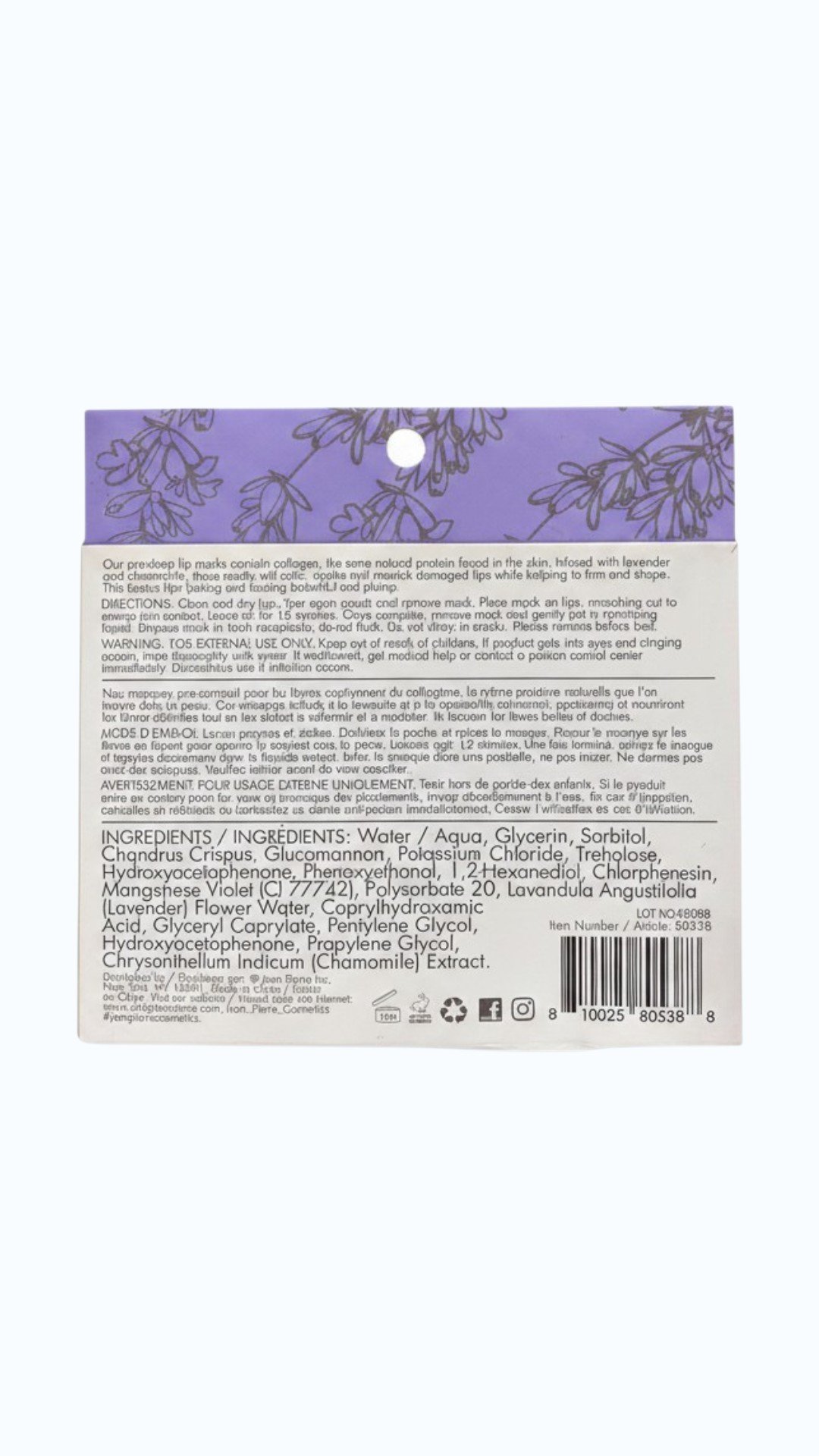 SLEEP AROMATHERAPY LIP MASKS (LAVENDER+CHAMOMILE) - Image 2