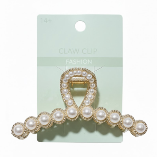 14+ CLAW CLIPS WITH PEARL/METAL CC-775