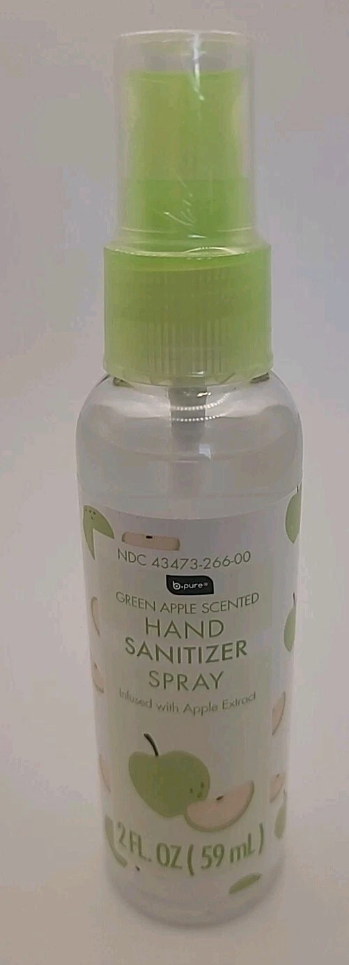 BPURE HAND SANITIZER SPRAY GREEN APPLE