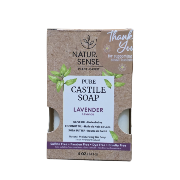 NATURAL SENSE PLANT-BASED PURE CASTILE SOAP LAVENDER 141g