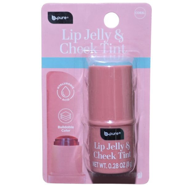 BPURE LIP JELLY CHEEK TINT CORAL