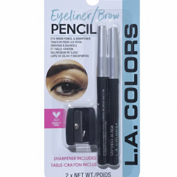 LA COLORS EYELINER/BROW PENCIL BROWN