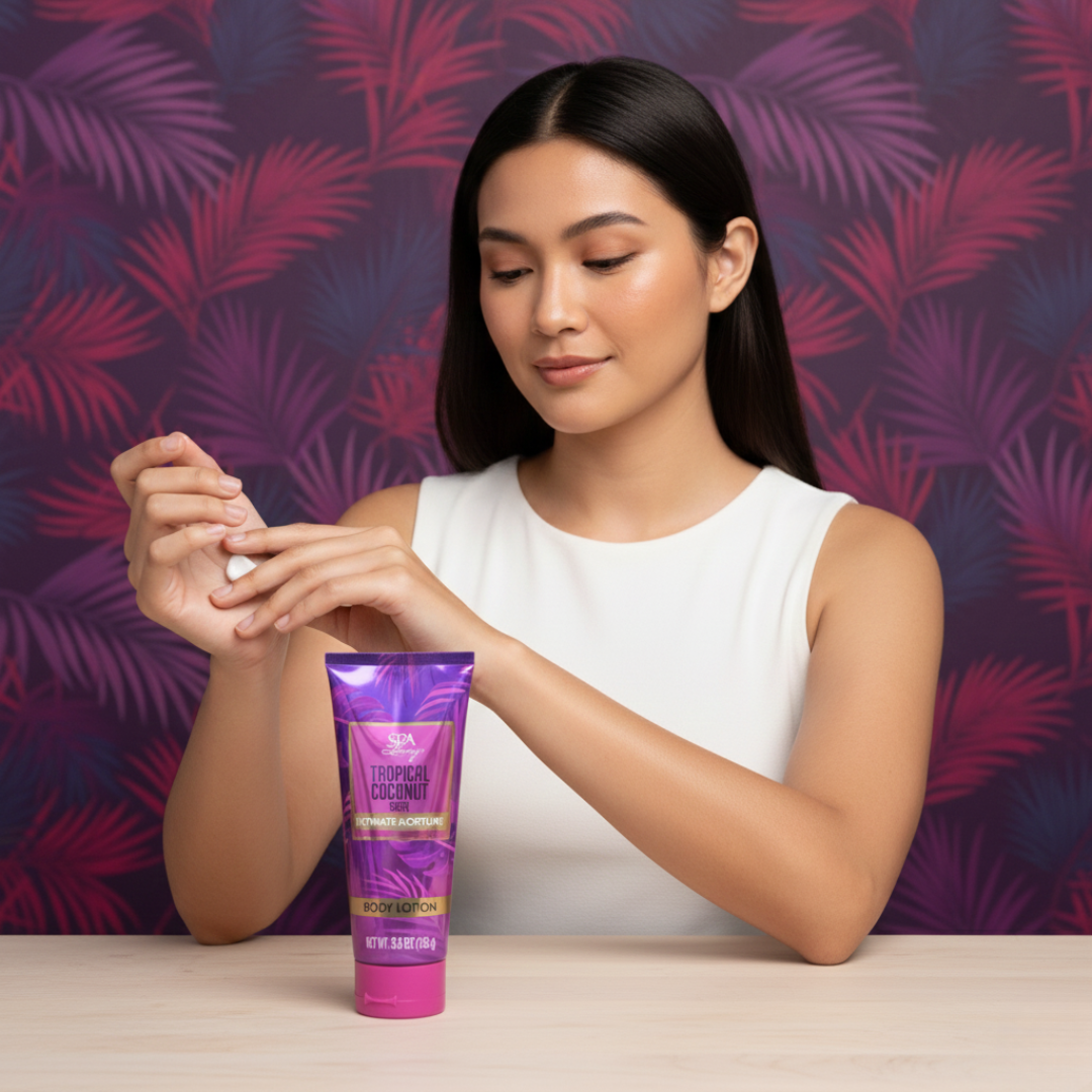 SPA LUXURY TROPICAL COCONUT BODY LOTION 156g - Image 3