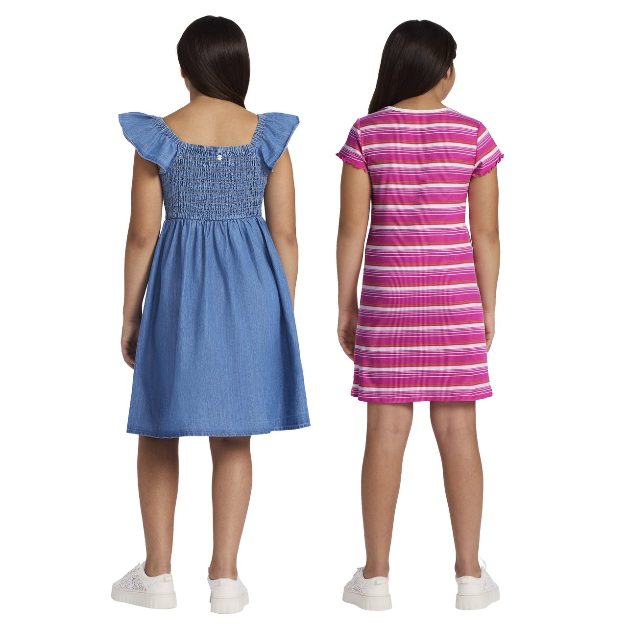 Roxy Youth 2Pack Dress PinkBlue Large Item #2090 - Image 9