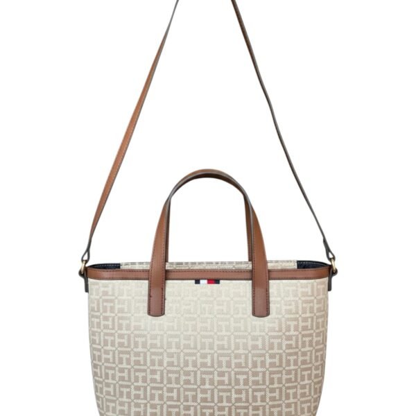 Tommy Hilfiger 2-Way Canvas Monogram Bag – Brown