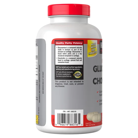 Kirkland Signature Glucosamine & Chondroitin, 280 Tablets - Image 3