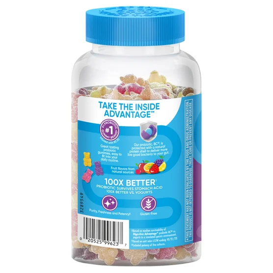 Digestive Advantage Probiotic, 120 Gummies - Image 2