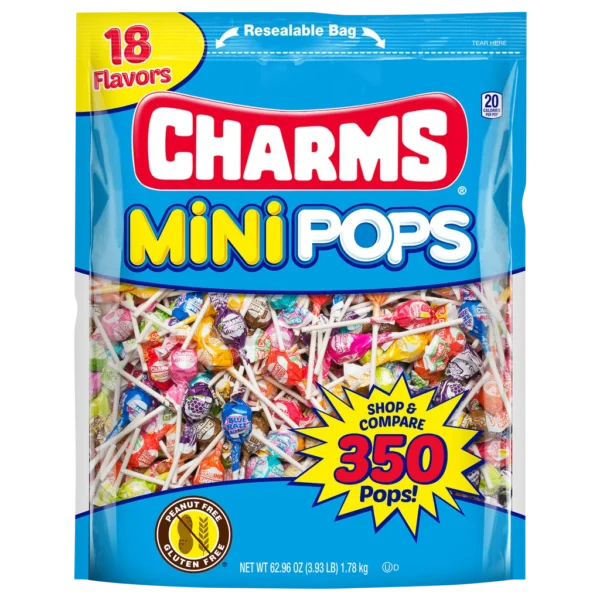 Charms Mini Pops, Assorted Flavors, 350-count