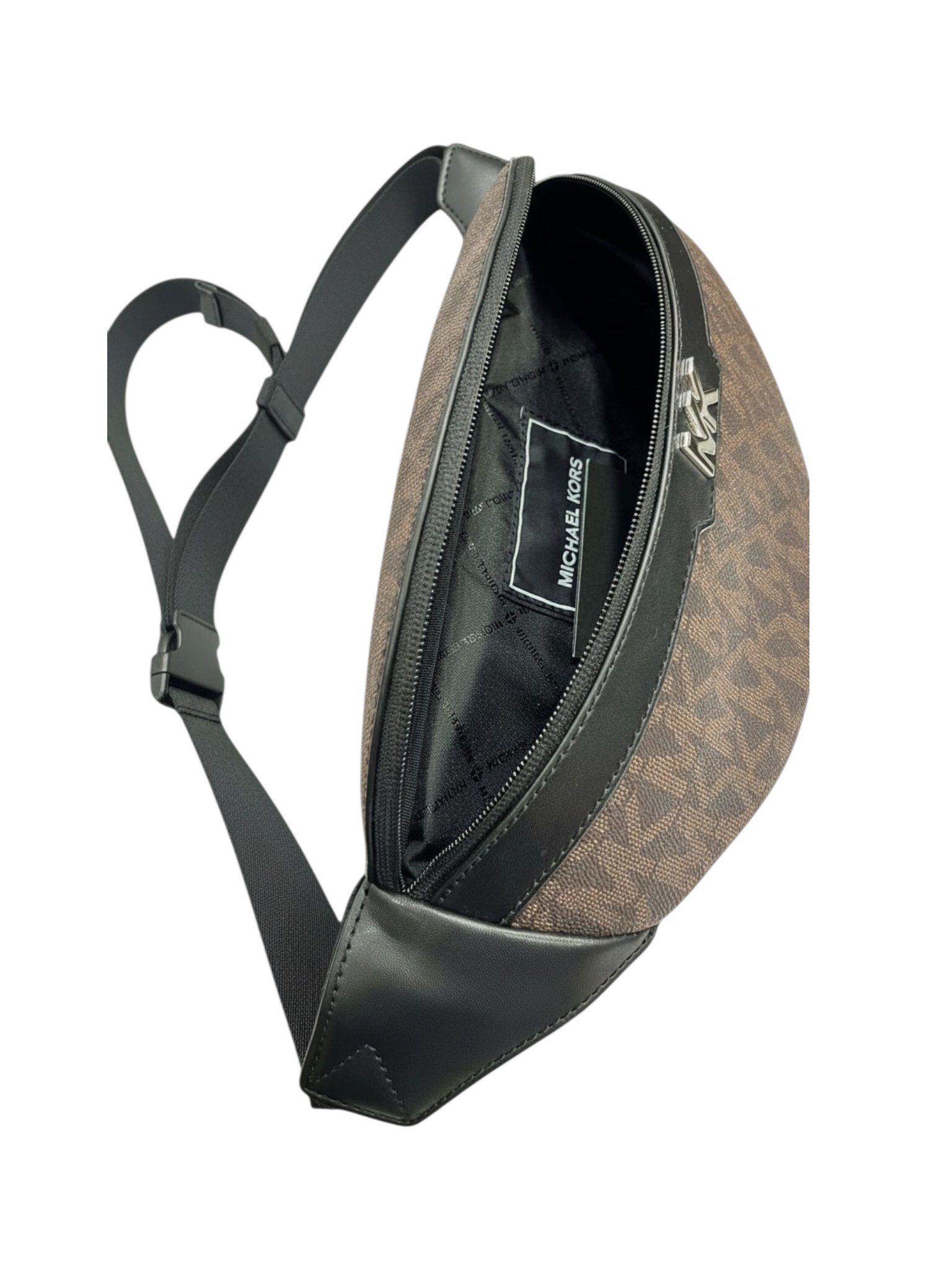 Michael Kors Jet Set Mens Belt Bag BRWN/BLK - Image 2