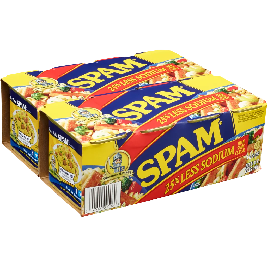SPAM, Less Sodium, 12 oz, 8 ct Item #3031