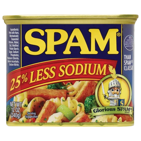 SPAM, Less Sodium, 12 oz, 8 ct Item #3031 - Image 2