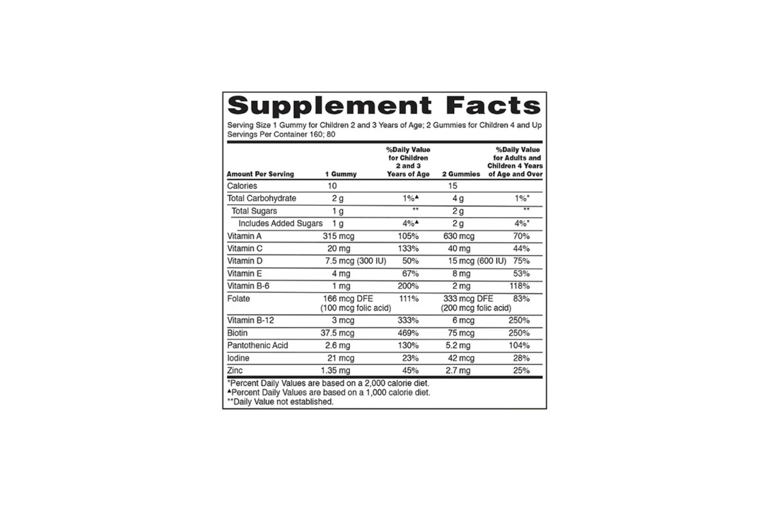 Kirkland Signature Children's Multivitamin, 320 Gummies - Image 4