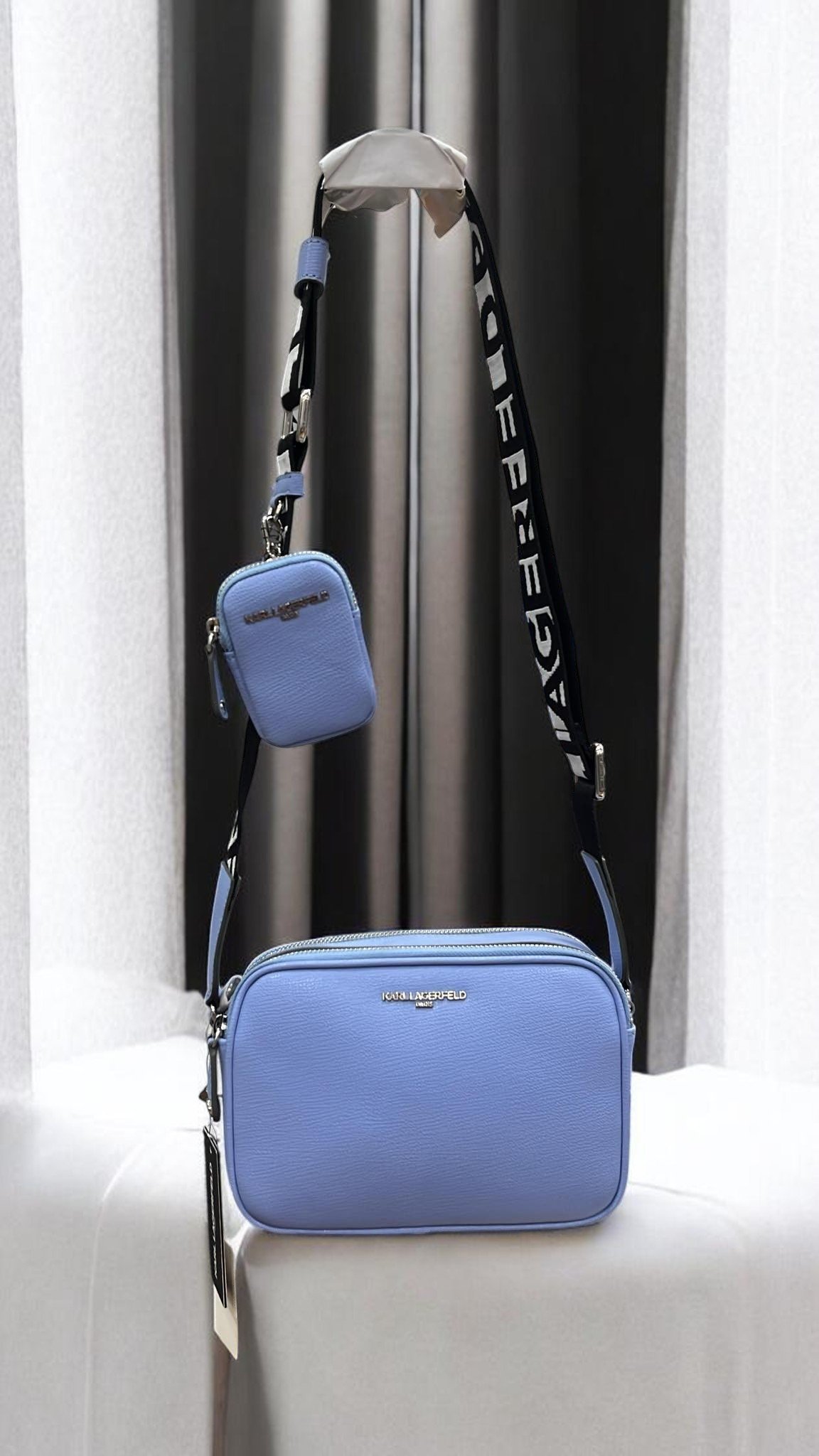 Karl Lagerfeld Camera bag 2zip Forever blue - Image 2