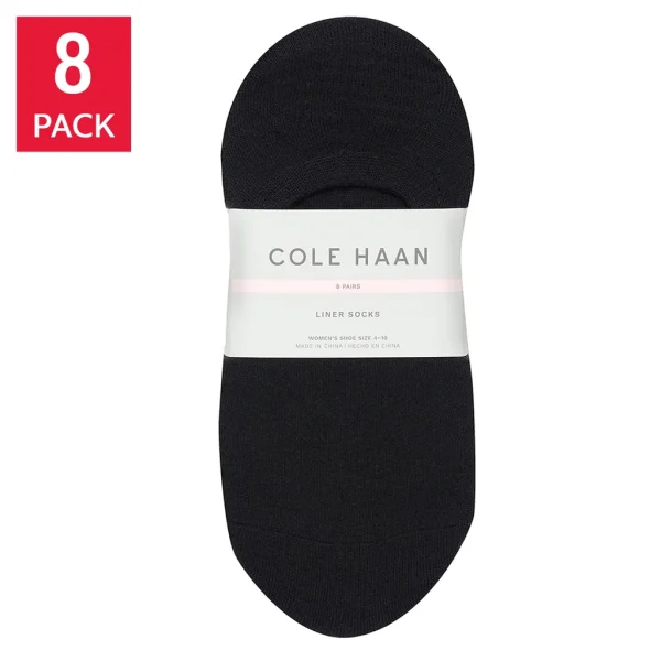 Cole Haan Liner Socks 8-Pair, Shoe Size: (4-10) Item 6015
