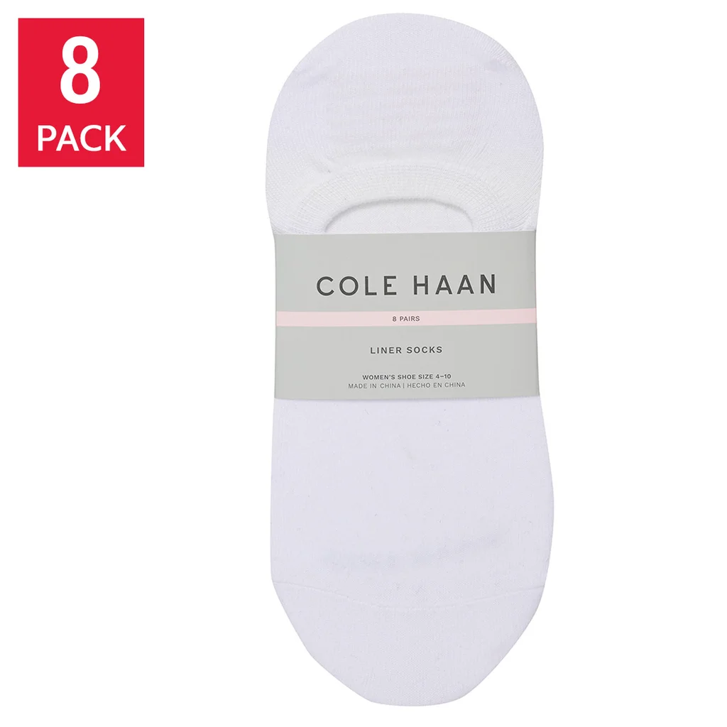 Cole Haan Liner Socks 8-Pair, Shoe Size: (4-10) Item 6015 - Image 6