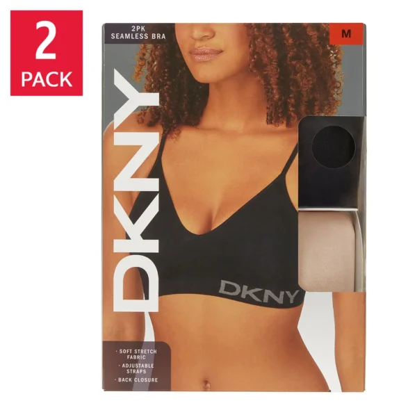 DKNY Women's Seamless Bra, 2-pack
