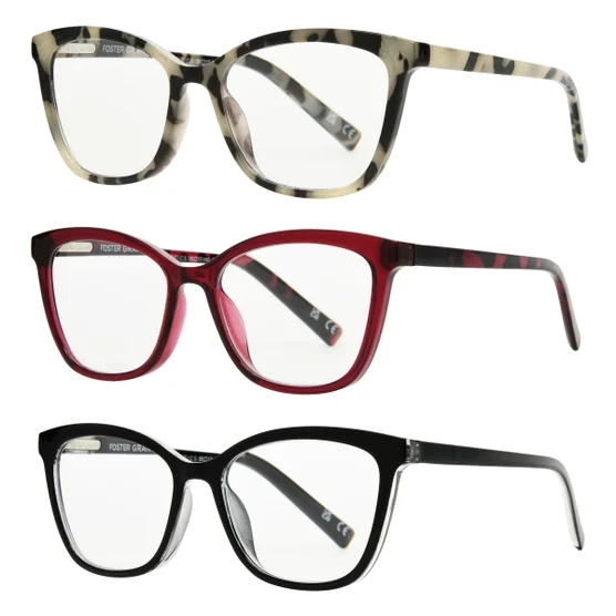 Design Optics by Foster Grant #811 Fashion Cateye Reading Glasses, 3-pack - Image 3