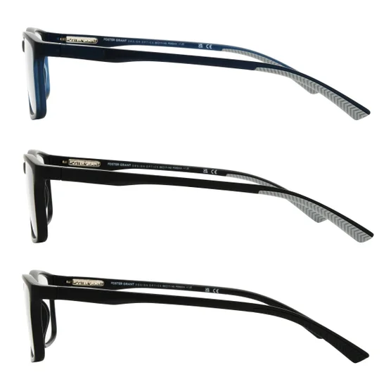 Design Optics by Foster Grant #666 Classic Plastic Rectangle Reading Glasses, 3-pack - Image 4