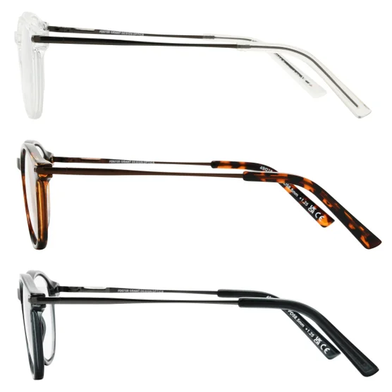 Design Optics by Foster Grant #809 Classic Plastic Round Reading Glasses, 3-pack - Image 4