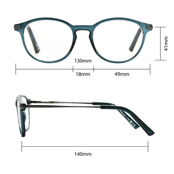 Design Optics by Foster Grant #809 Classic Plastic Round Reading Glasses, 3-pack - Image 5