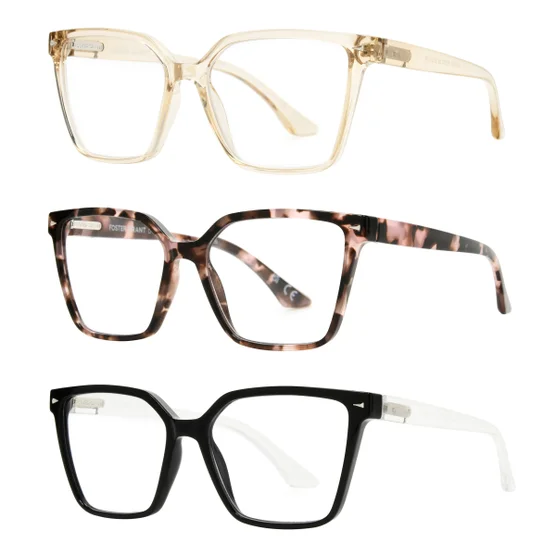 Design Optics by Foster Grant #813 Oversized Square Reading Glasses, 3-pack - Image 3