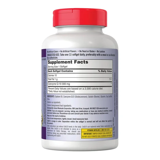 Kirkland Signature CoQ10 300 mg., 100 Softgels - Image 2