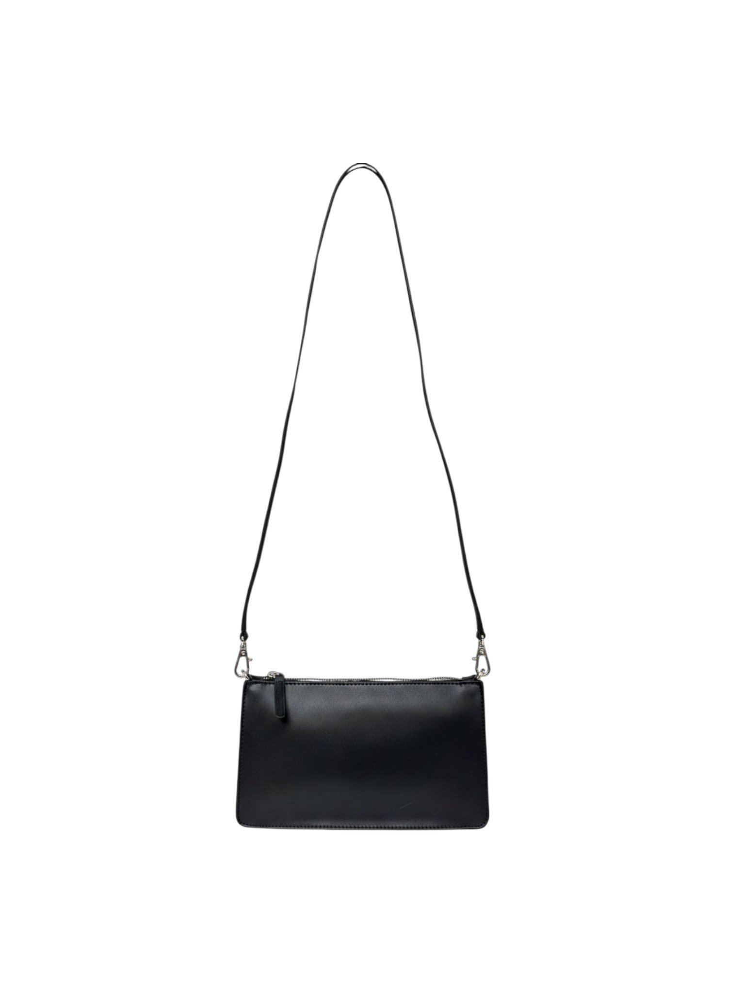 Calvin Klein Black Monogram-Detail Crossbody Bag with Convertible Wrist Strap - Image 3