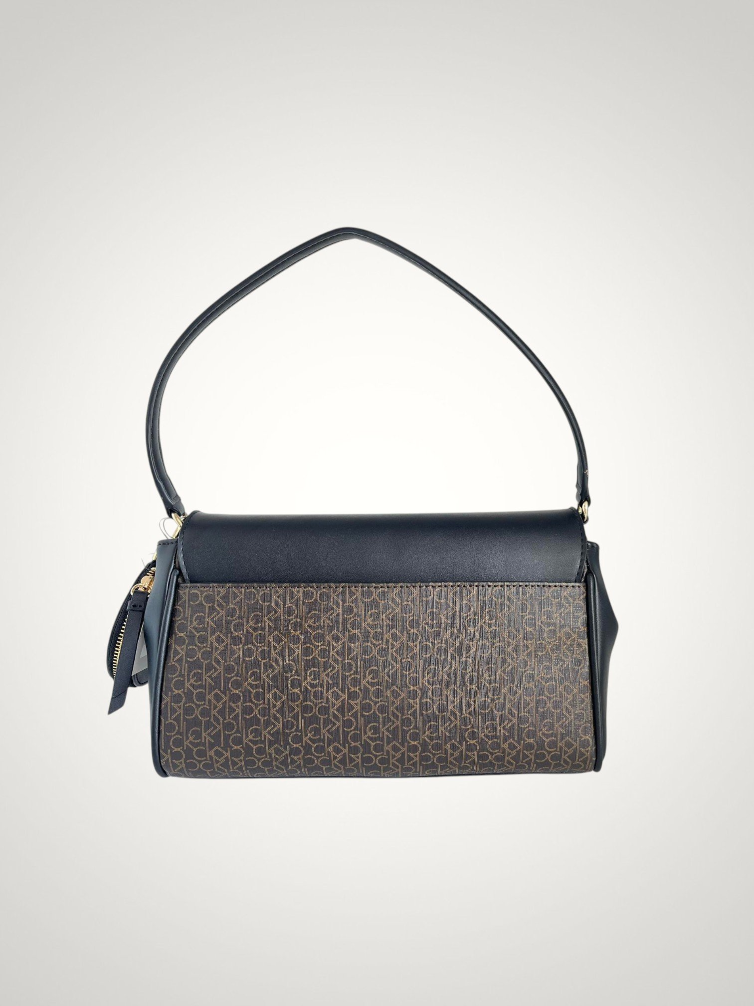 Calvin Klein Shoulder Bag Brown/Black Leather - Image 3