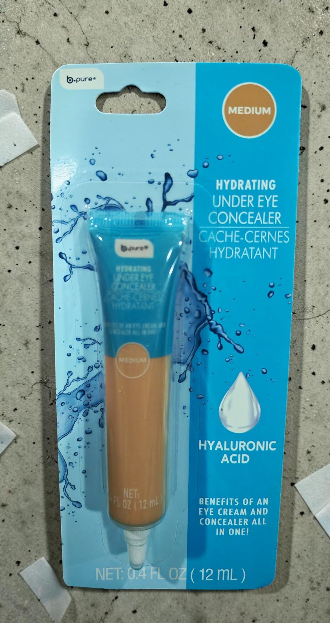 BPURE HYDRATING UNDER EYE CONCEALER MEDIUM BUC-002