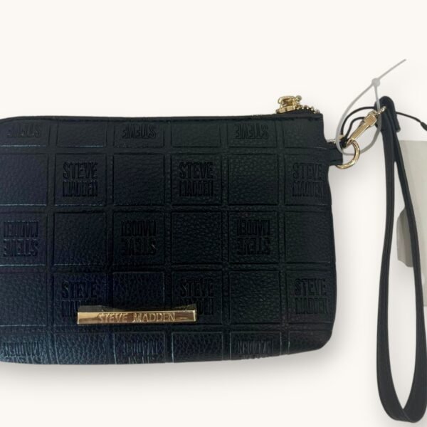 Steve Madden Black Wristlet