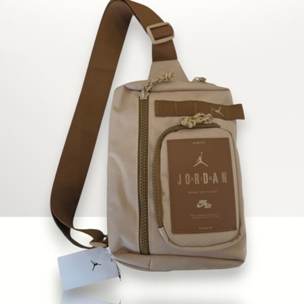 Jordan Air Mens Body Bag Brown Canvas