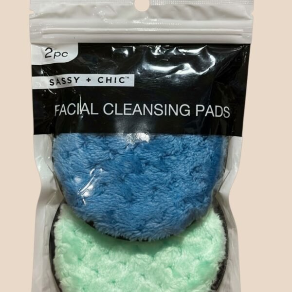 SASSY + CHIC FACIAL CLEANSING PADS (BLUE/GREEN) SCCPADS-1342BG
