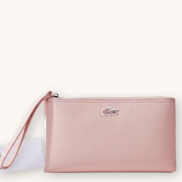 Lacoste Leather Clutch Mellow Rose