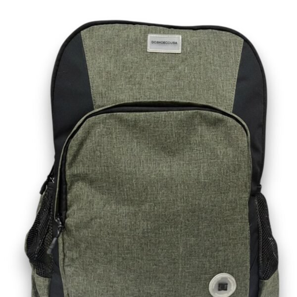 DCSHOECO Back Pack Black Green Canvass