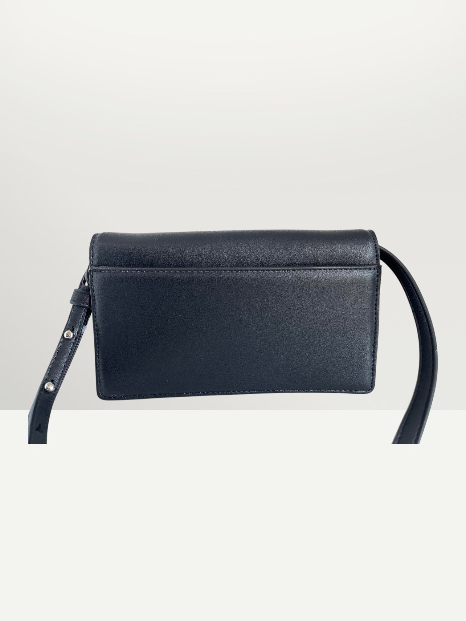 DKNY Antila Wallet On a String Flap Bag Leather Black - Image 3