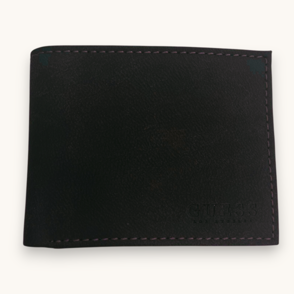 Guess Men's Wallet Bifold Black Soft Leather